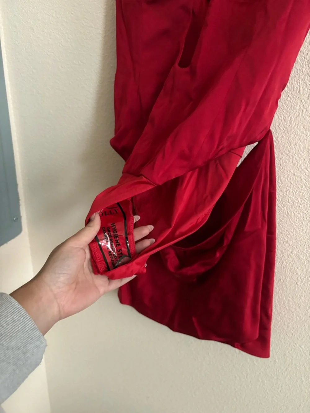 Oh Polly Cutout A-Line Mini Dress in Scarlet Red - Picture 10 of 11